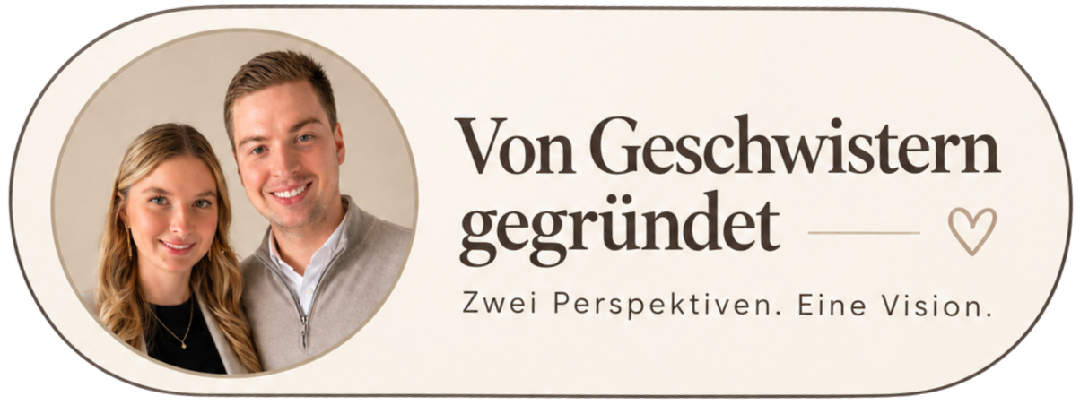 Von Geschwistern gegründet – zwei Perspektiven, eine Vision